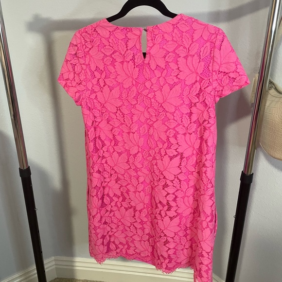 NWT Hot Pink CeCe Lace Dress - Picture 9 of 11